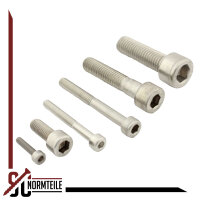 Zylinderschraube mit Innensechskant (ISK) - M10x20 - DIN 912 / ISO 4762 - Edelstahl A2