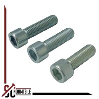 Zylinderschraube mit Innensechskant (ISK) - M4x25 - DIN 912 / ISO 4762 8.8 - Vollgewinde - Stahl galv. verzinkt