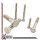 Hexagon head bolt with shaft - M6x45 - DIN 931 / ISO 4014 - Stainless Steel A2