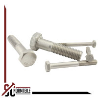 Hexagon head bolt with shaft - M12x170 - DIN 931 / ISO 4014 - Stainless Steel A2