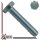 Hexagon head bolt with full thread - M6x16 - DIN 933 / ISO 4017 8.8 - Steel, galvanized