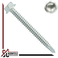 Self-drilling screw with hexagonal head and flange - 5,5x28 mm - WAF,AF 8 - DIN 7504 K - Stainless Steel A2