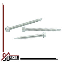Self-drilling screw with hexagonal head and flange - 5,5x28 mm - WAF,AF 8 - DIN 7504 K - Stainless Steel A2