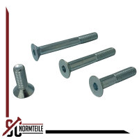 Senkkopfschraube mit ISK - M8x40 - DIN 7991 / ISO 10642 8.8 - Stahl galv. verzinkt
