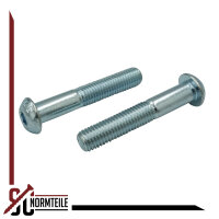 Pan head screw with hex socket - M3x8 - ISO 7380-1 10.9 - galvanized steel, tempered