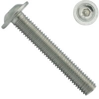 Pan head screw with flange and hex drive - M3x8 - ISO...