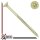 Chipboard screw with flat countersunk head - 6x70 / 46 - TX30 - partial thread - SC 200 - yellow galvanized steel